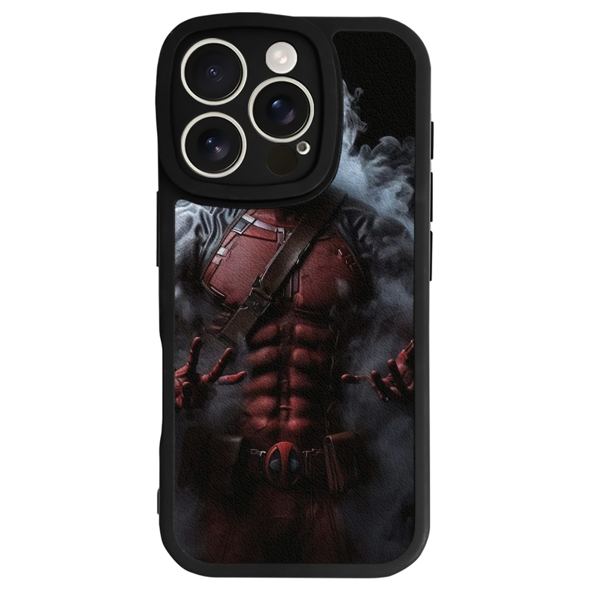 （画像用） Deadpool デッドプール 【iPhone 16シリーズ対応】シリコンスマホケース（レザー調） 材質：シリコン